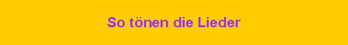 Lieder